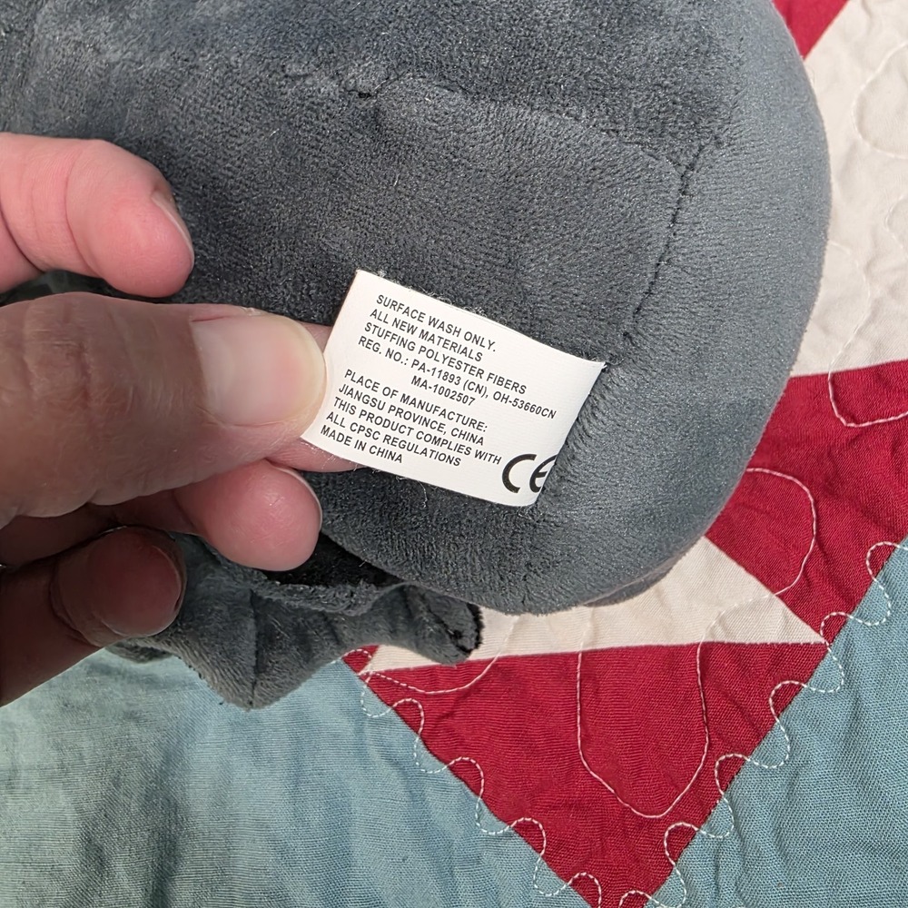 Send A Friend 12" Plush Binks Bat Black Gray Black Stuffed Animal Toy - Picture 7 of 8